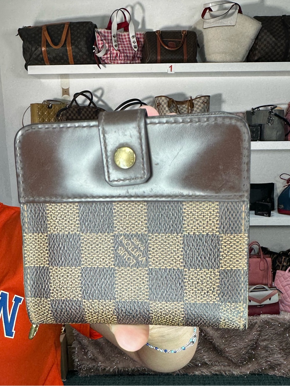 LV DAMIER EBENE DUAL WALLET